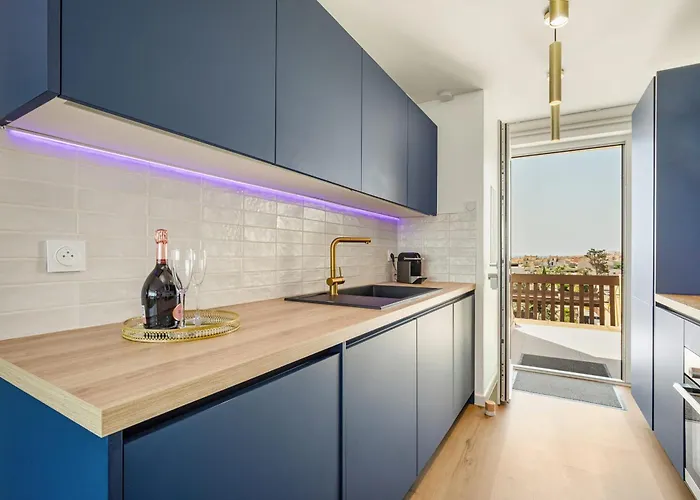 Apartamento Linstant Bleu Vista Al Mar Lujo Y Confort En El Village Naturista *